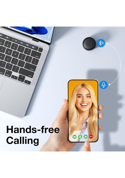Mini Bluetooth Hoparlör, Küçük Küçük Taşınabilir Bluetooth 5.0 Hoparlörler Açık Kapalı İçin Mükemmel Siy