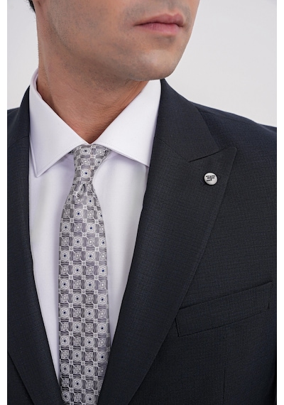 Efor Slim Fit Çift Yırtmaç Sivri Yaka Esnek Lacivert Klasik Takım Elbise Tk 939 Lacivert
