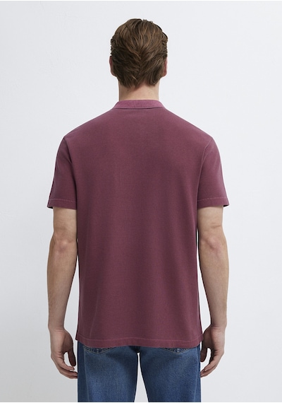Mavi - Bordo Polo Tişört 0613311-70426
