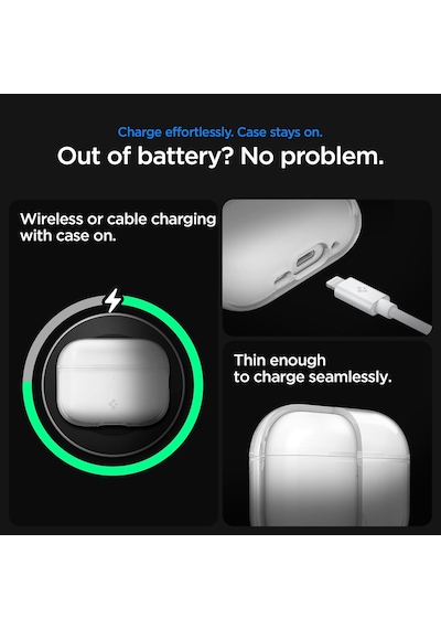 Airpods Pro 3 İle Uyumlu Şeffaf Kılıf Liquid Crystal Clear - Acs10019