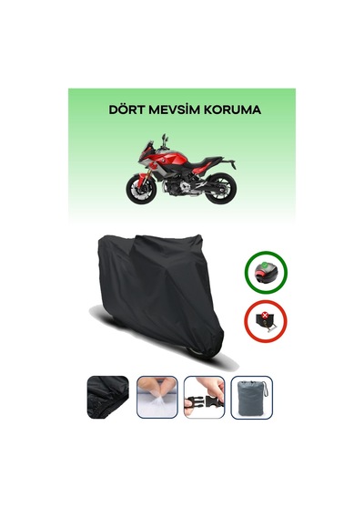 Siyah Bmw F 900 Xr Motosiklet Brandası Arka Çanta Uyumlu