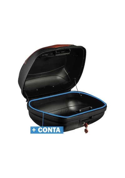 Wogen Motosiklet Arka Çanta 39l Su Geçirmez Siyah