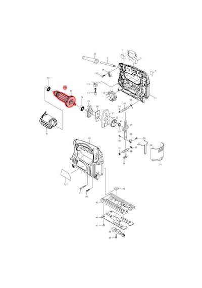 Makita 4327 Endüvi Rotor Kollektör Ürün Kodu 515718-5