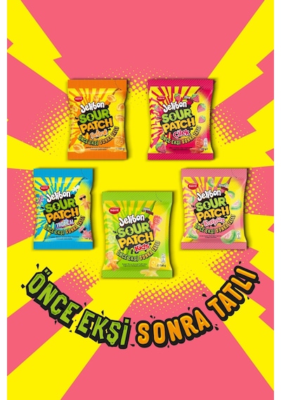 Kent Jelibon Sour Patch Karpuz 10 x 160 G