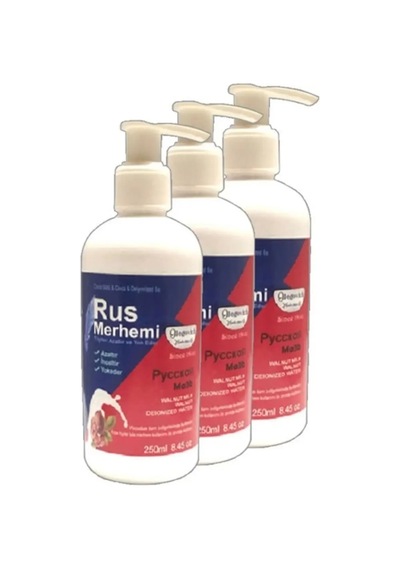 Süper Tüylere Krem 3 Adet 250 Ml Ceviz Sütlü & Cevizli Russ Merhemi