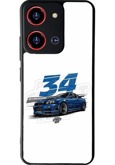 Reeder S19 Max Pro S Zoom Skyline Tasarımlı Glossy Telefon Kılıfı Çok Renkli