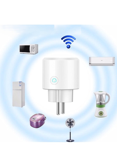 Mini Elektrik Wifi Akıllı Priz Soket Duvar Çok Uzaktan Kumanda