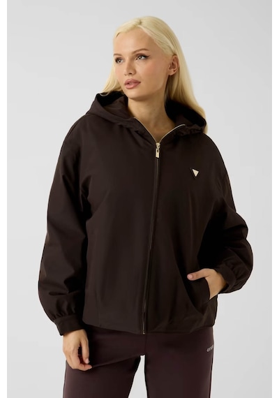 Guess Kapüşonlu Kahverengi Kadın Ceket V6yl11w2871