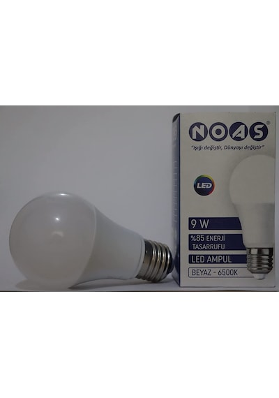Noas 9W Smd Led Ampül E27 Duy 510 LM Beyaz Işık