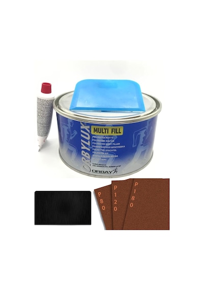 Orbay Polyester Çelik Macun 1000 Gram Set+Plastik Aparat