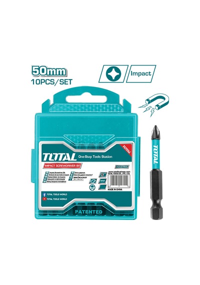 Total Darbeli 50mm Ph2 Bits Ucu