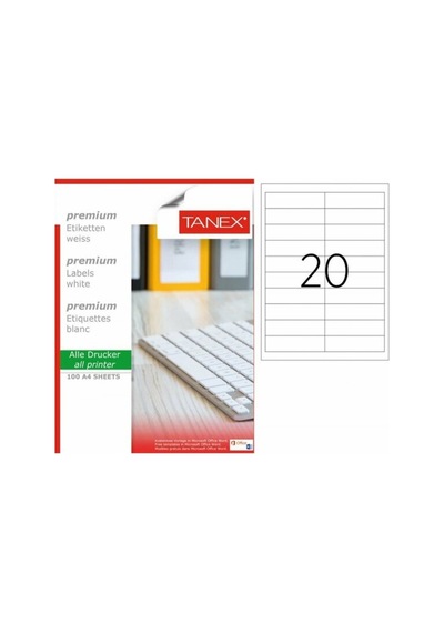 Tw-2020 95x26mm Lazer Etiket 100 Lü