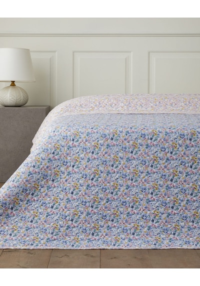 English Home Lumira Fiorito Çift Kişilik Çok Amaçlı Örtü 200x220 Cm Açık Mavi Açık Mavi