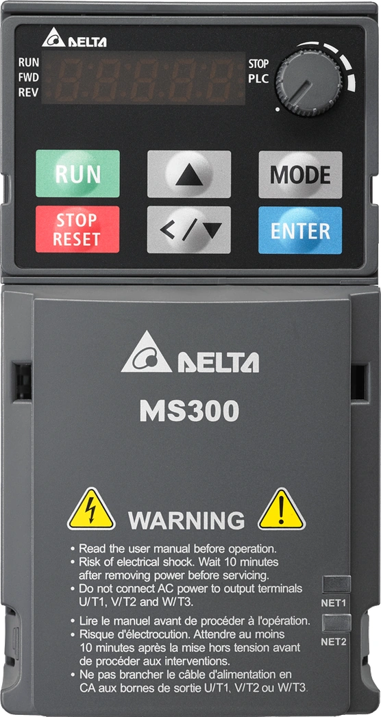Vfd5a5ms43afsaa Delta Ms300 Serisi 2,2 Kw 3 Faz 400 Vac Hız Kontrol Cihazı