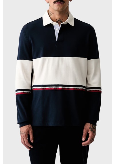 Tommy Jeans Polo Yaka Sweat Erkek Polo Yaka Sweat Dm0dm23161 C1g Lacivert