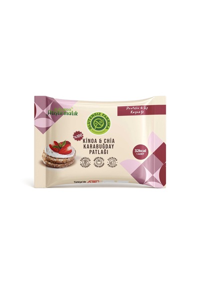 Karabuğday Patlağı Kinoa & Chia 24 G X 10 Paket Glütensiz & Vegan