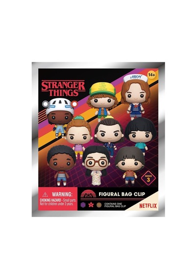 Mono32560 Monogram Stranger Things Klipsli Figür Seri 3 Display Çok Renkli