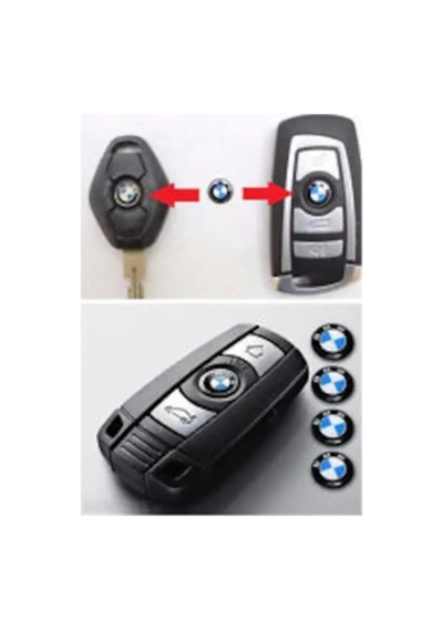 Bmw Uyumlu Anahtar Amblemi Logo Damla Etikettir 2 Adet 11 Mm