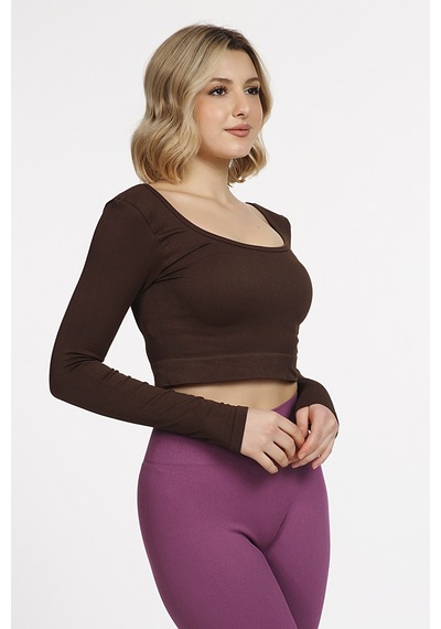 Doremi Seamless Straplez Uzun Kollu Fitilli Büstiyer 001