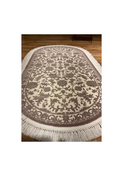 Daphne 10455a Lila Oval Halı Çok Renkli