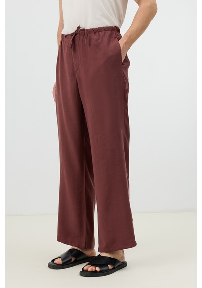 Antioch Modal Karışımlı Relaxed Erkek Pantolon Bordo