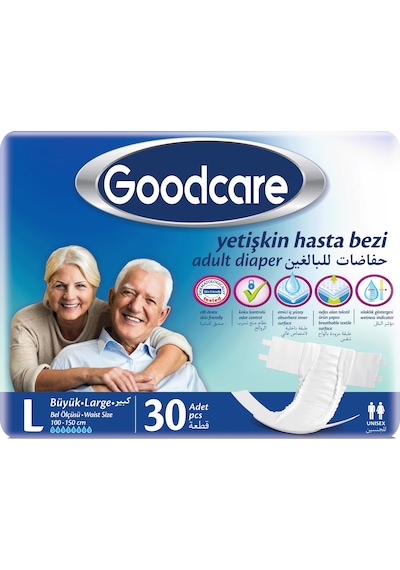 Goodcare Hasta Bezi Yetişkin Bel Bantlı Tekstil Yüzey L 120 Adet L