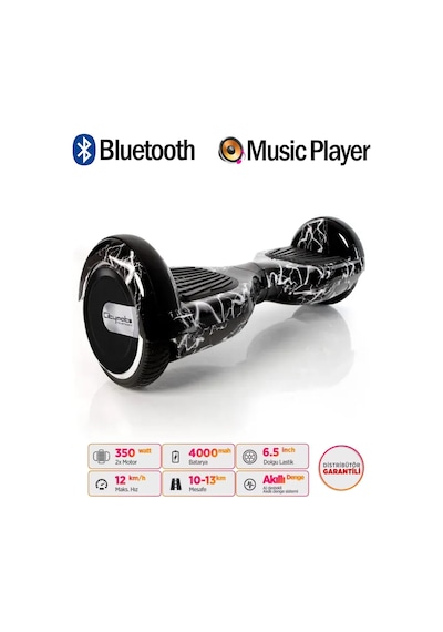 Citymate Elektrikli Kaykay Hoverboard Akıllı Denge 6.5 Inch + Hoverkart + Çanta Extrem Paket D02