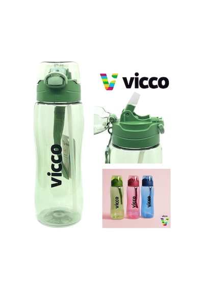Vicco Su Matarası Kilitli Kapak Tritan Matara Suluk 750 Ml Haki