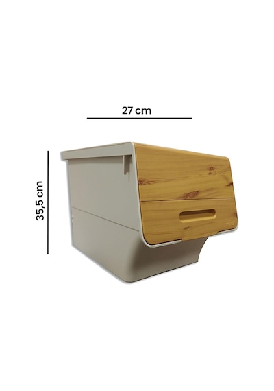 Motek Bambu Tekerlekli Organizer 12lt te