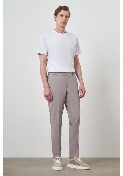 Morven Erkek Bej Polyester Lastikli Trend Slim Fit Pantolon 25ms003033653 Bej