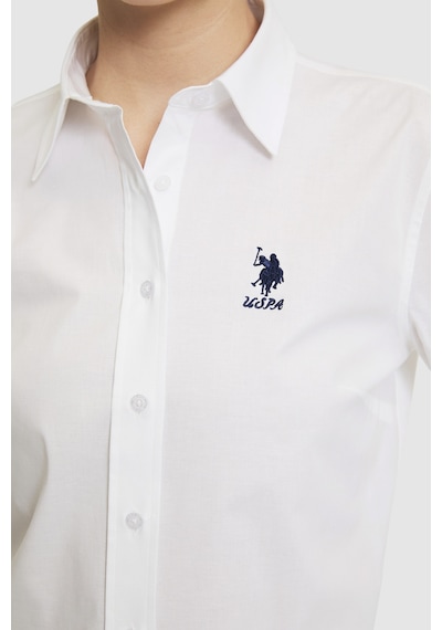 U.s. Polo Assn. Kadın Beyaz Gömlek Basic 50320205-vr013