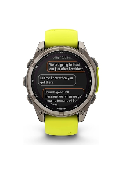 Garmin Fenix 8 - 47 MM Solar Sapphire DLC Titanyum Akıllı Saat (Distribütör Garantili)