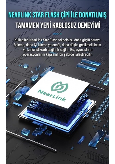 Ajazz Kablosuz Oyuncu Mouse 2.4ghz Bluetooth Kablolu 3 Modlu Bağlantı Aı Sesli Asistan Nearlink 500mah 61g Hafif 400-3200 Dpı Type-c Aj200 Nl Aı Mc - Beyaz
