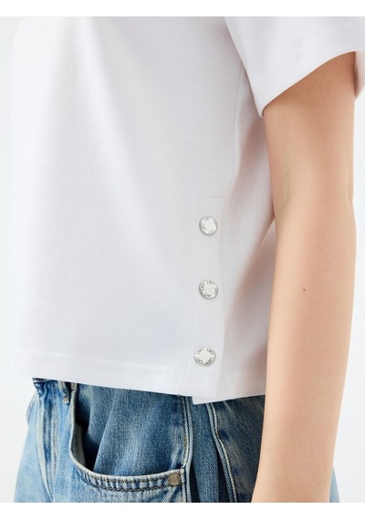 LOFT Regular Fit Kadın Tshirt K.kol Lf2040704 Q1.v1 Beyaz