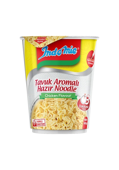 Indomie Noodle 60 Gr Bardak Tavuk Ve Sebzeli 8 Li Karma Paket