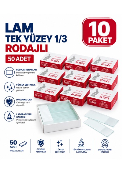 Lam - Tek Yüzey 1/3 Rodajlı 50 Adet 10 Paket
