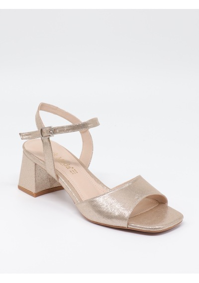 Nesil Shoes Carel 51 Altın Tek Bant Kadın Sandalet