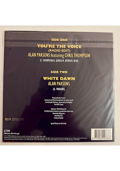 Alan Parsons Chris Thompson - You're The Voice From The World Liberty Concert Rsd 2023 45 Lik Pl