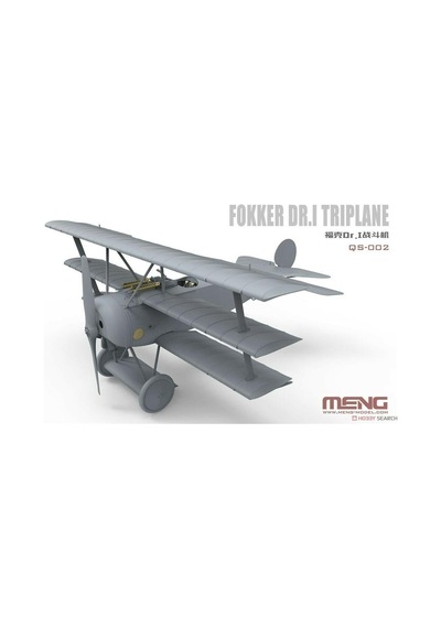 Meng Qs-016 1/32 Ölçek, Fokker Dr.ı Kızıl Baron Üç Kanatlı Savaş Uçağı, Plastik Model Kiti-50744