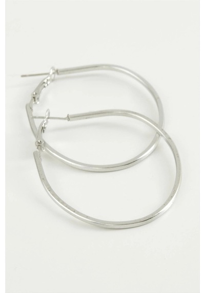 Oval Halka Küpe 4,5 Cm çok renkli