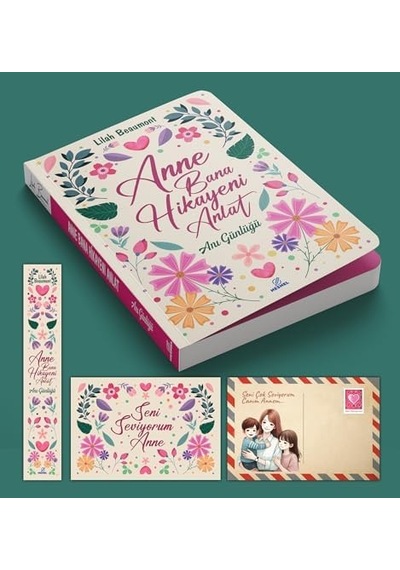 İyi Ki Varsın Anne Ayraç Kartpostal - Annem Ve Ben - Anne Bana Hikayeni Anlat
