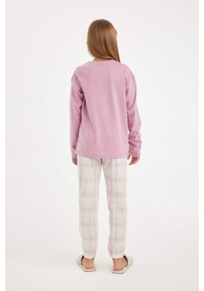 Defacto Kız Çocuk Pijama Takımı Yazı Baskılı Uzun Kollu Üst Uzun Alt D2117A824AUBR82 Bordo Defacto Kız Çocuk Pijama Takımı Yazı Baskılı Uzun Kollu Üst Uzun Alt D2117A824AUBR82 Bordo