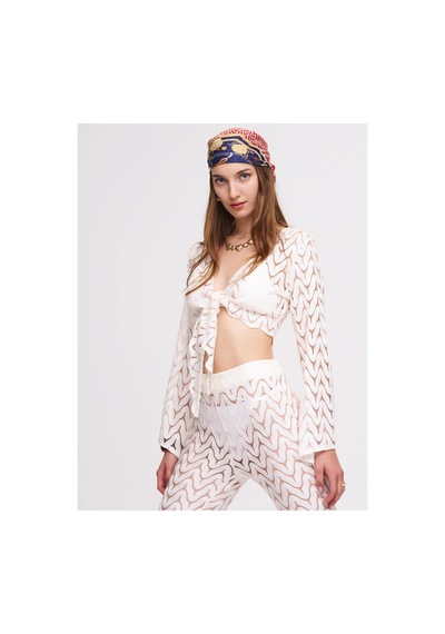 La Garita Jude Beyaz Crop Top&pantolon Set Beyaz Beyaz
