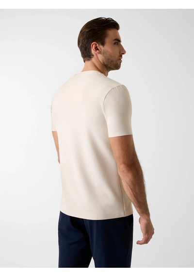 Guess M6rı19kd202 Ss Cn New Tech Stretch Erkek Tişört Krem