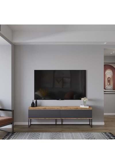 Perla Tv Ünitesi , Tv Sehpası , Düşer Kapak Tv Ünitesi , Metal Ayaklı Tv Ünitesi A.çam-antrasit Atlantik Çam-antrasit Perla Tv Ünitesi , Tv Sehpası , Düşer Kapak Tv Ünitesi , Metal Ayaklı Tv Ünitesi A.çam-antrasit Atlantik Çam-antrasit