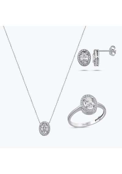 Altınbaş Altın Üçlü Oval Set Utkvr0762-24627-set