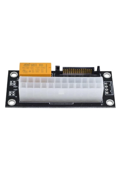 24 Pin To 4 Pin Sata 2 Atx Güç Kaynağı Birleştirici Mining Madencilik Add 2 Psu Power Supply
