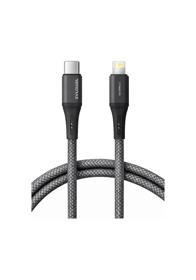 Type C-lightning Uyumlu Örgülü Kablo, 27watt Pd Hızlı Şarj, Remor