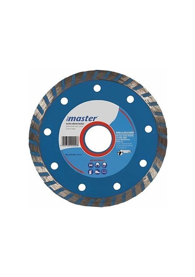 Master 505072 Turbo Fayans Granit Elmas Testere Bıçağı Kuru Sulu Kesim 230 Mm