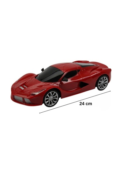 Uzaktan Kumandalı Şarjlı Araba 24 Cm Işıklı Ferrari & Lamborghini Model Full Fonksiyonlu Oyuncak Kırmızı Ferrari